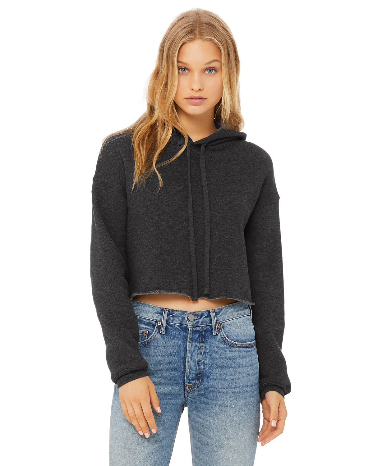 Women's Cropped Fleece Hoodie KOURTLY by Loriet Sports