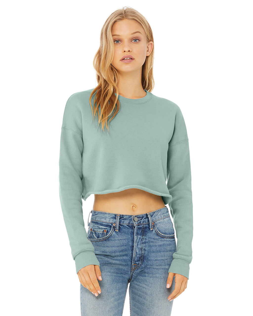 Women's Cropped Crew Fleece KOURTLY by Loriet Sports