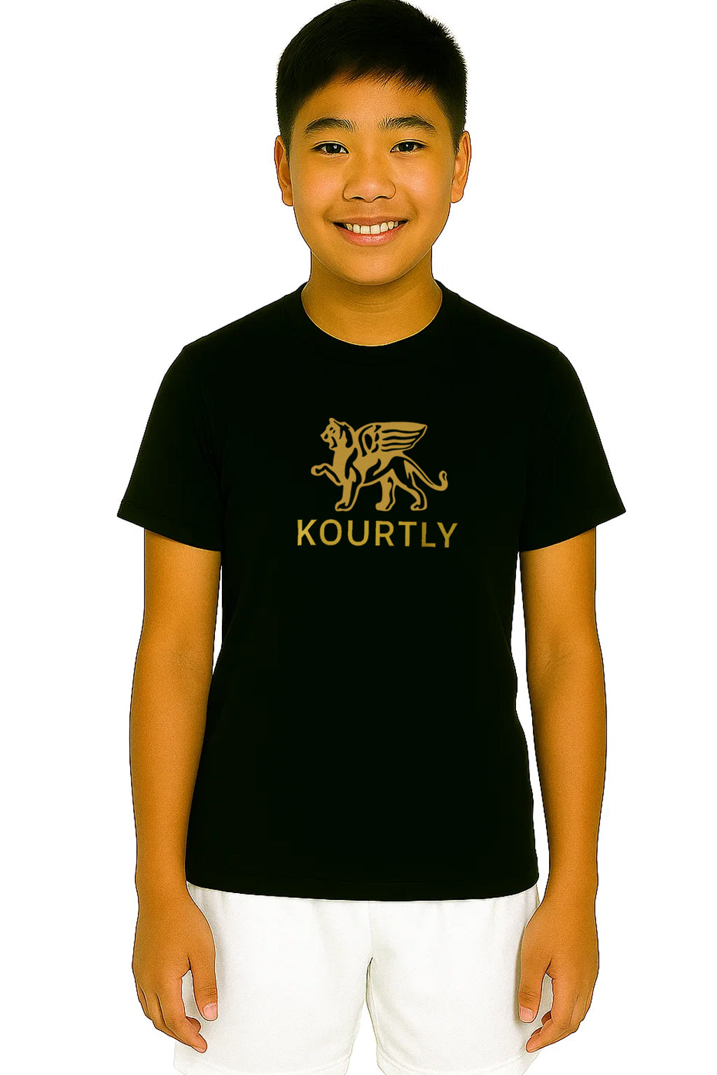 Boys Gold Lion Team Tee Loriet Activewear
