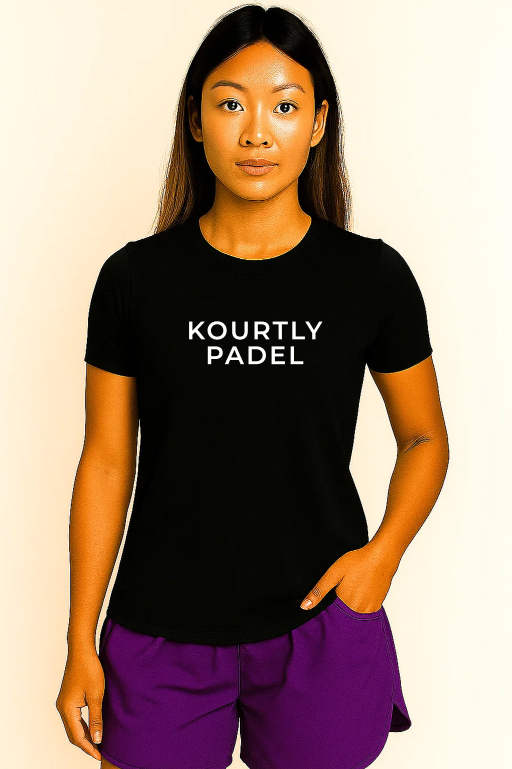 Women KOURTLY Padel Comfort Tee Loriet Activewear