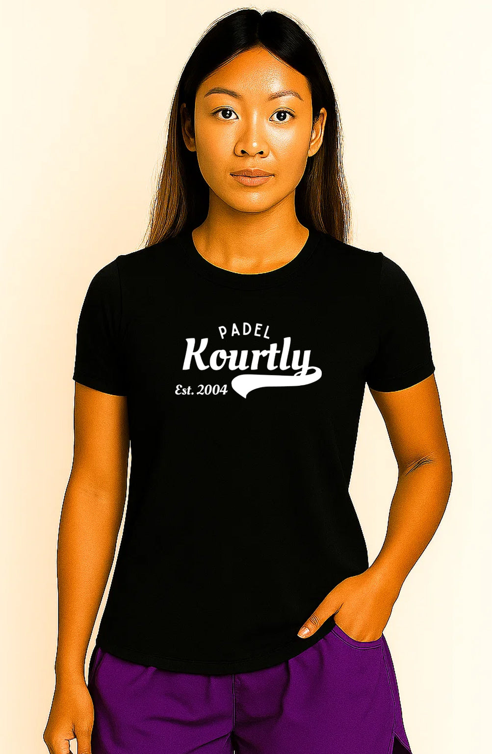 Women KOURTLY Signature Padel Tee Loriet Activewear