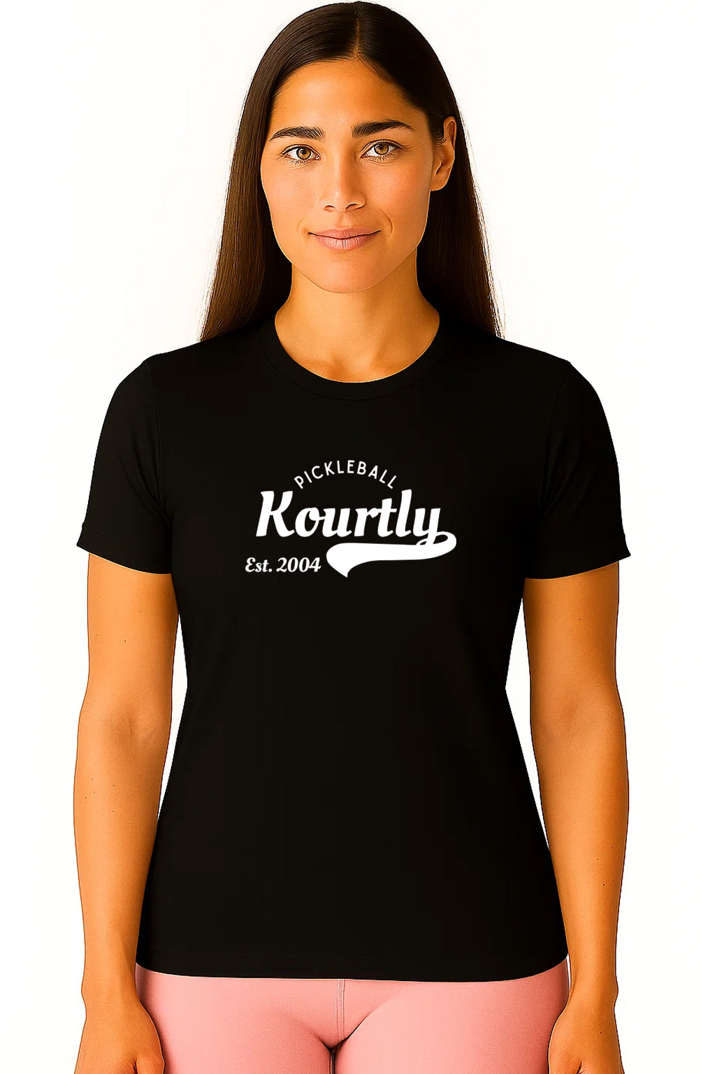 Women KOURTLY Signature Pickleball Tee Loriet Activewear