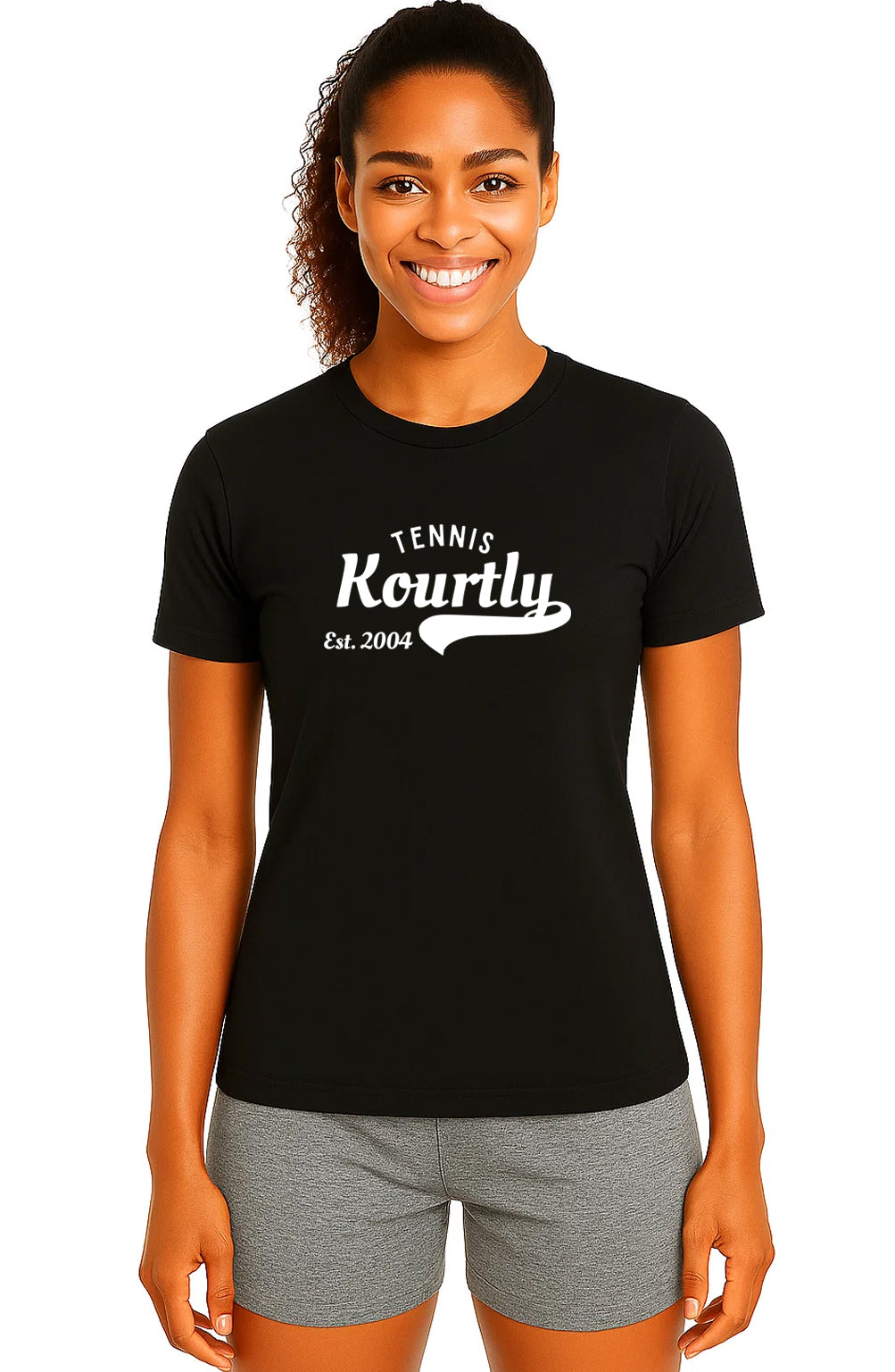 Women KOURTLY Signature Tennis Tee Loriet Activewear