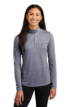 Load image into Gallery viewer, Ladies Fusion Performance Quarter-zip Pullover - Navy
