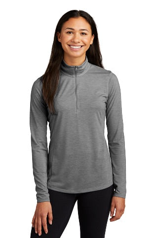 Ladies Fusion Performance Quarter-zip Pullover - Graphite
