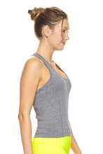 Load image into Gallery viewer, Flex Performance Cropped Racerback Tank - Heather Grey
