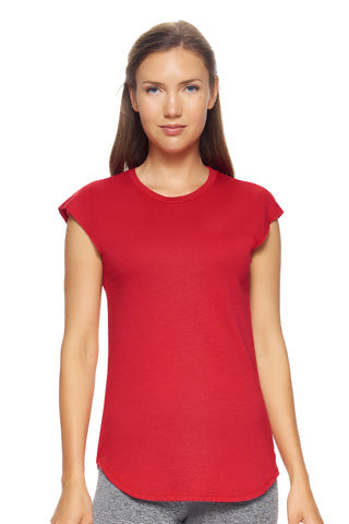 MoCa Cap Sleeve Tee - Scarlet
