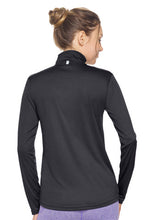 Load image into Gallery viewer, Ladies Quarter-zip Performance Pullover - Black
