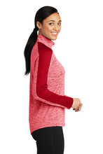Load image into Gallery viewer, Ladies Laser Performance Quarter-zip - Red
