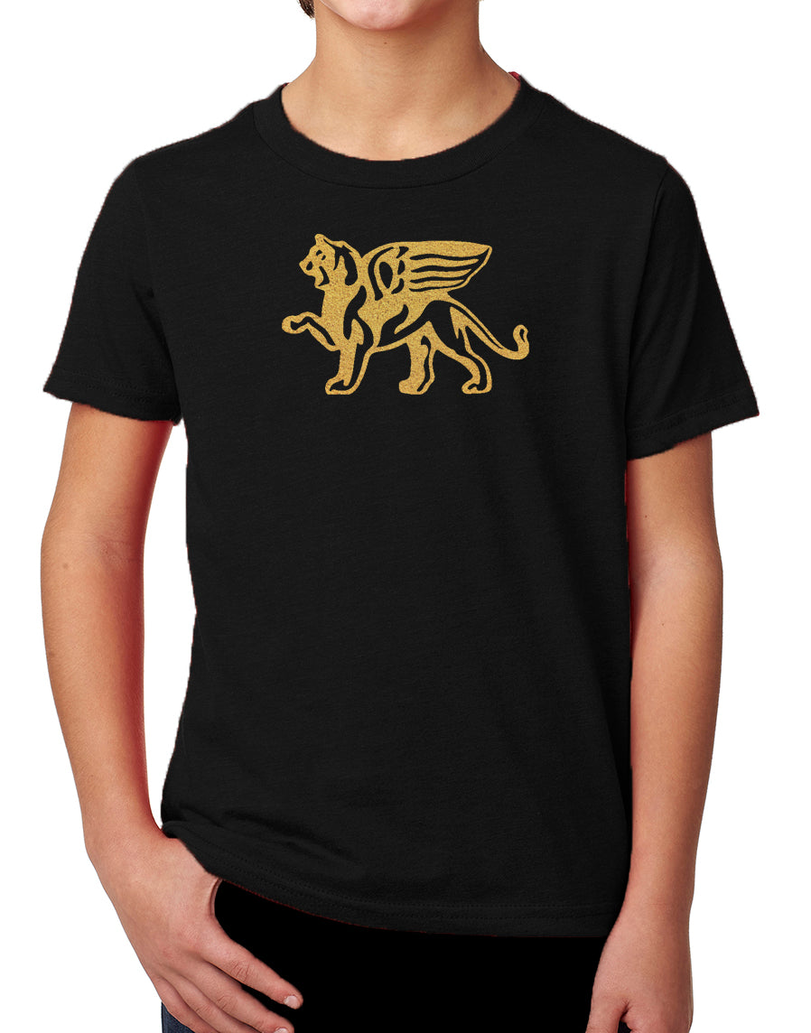 Boys Comfort Gold Lion Tee - Loriet Activewear